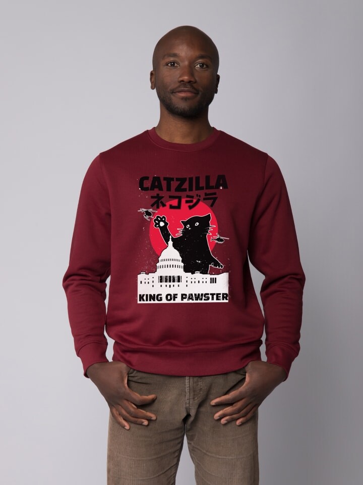 

Толстовка wat Apparel Catzilla, цвет weinrot