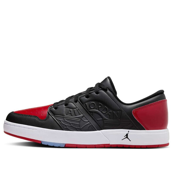 

Кроссовки nu retro 1 low 'black white varsity red' Air Jordan, черный