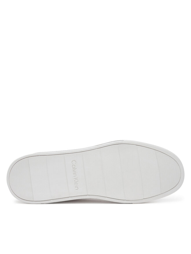 Кроссовки Low Top Lace Up Lth Mono HM0HM01756 Calvin Klein, белый — фото 4
