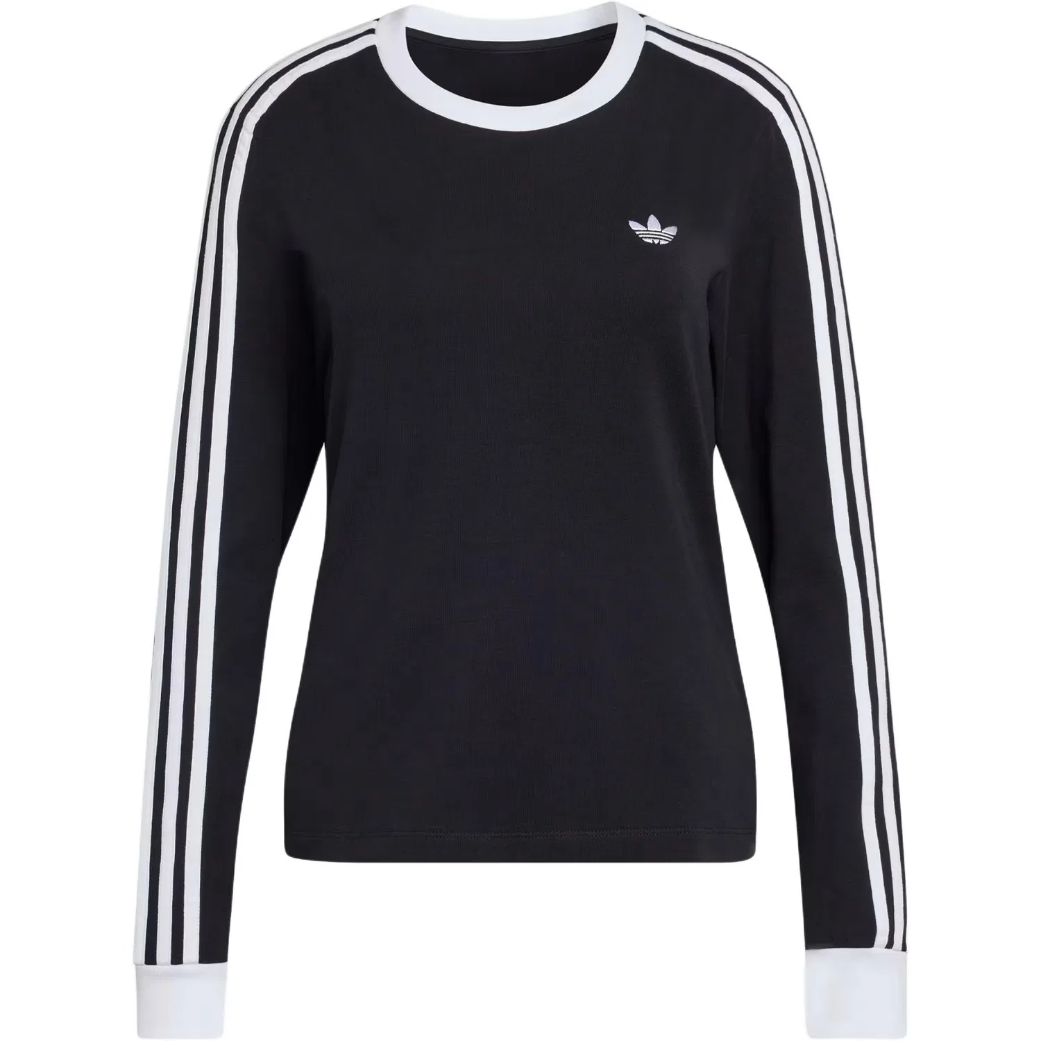 Футболка женская Adidas Originals 3 Stripes черно-белая