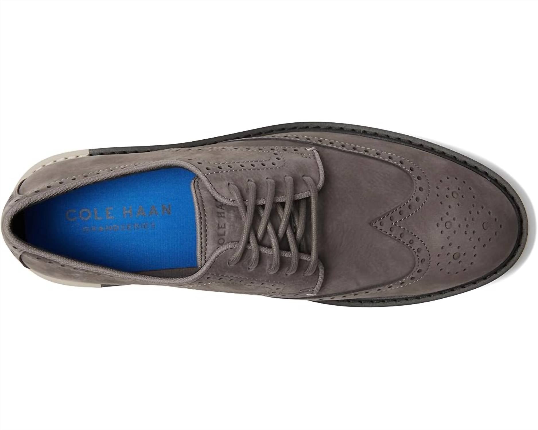 Мужские оксфордские туфли Wing из нубука Tornado Cole Haan, Tornado Nubuck — фото 3