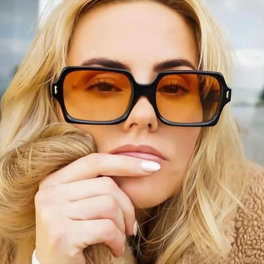 

Солнцезащитные очки с защитой UV400 | Rivets Leopard Green Gradient | для женщин и мужчин, для занятий спортом на открытом воздухе и вождения DSVIGF, Dark Tea