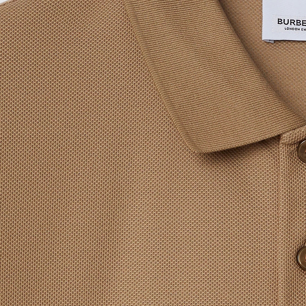 Поло мужское Burberry классическое, карамельный — фото 4