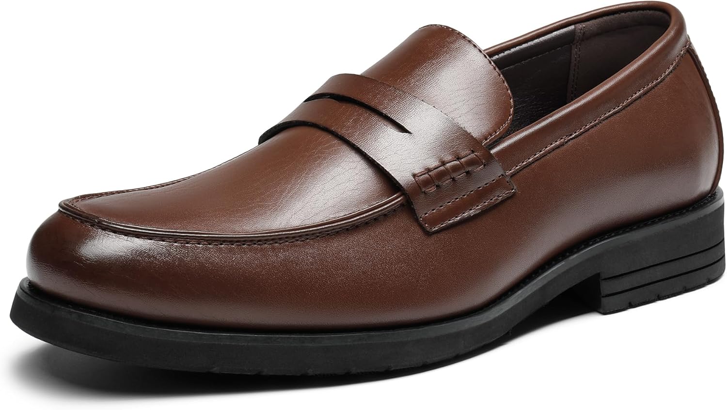 

Мужские деловые слипоны-пенни лоферы Bruno Marc, темно-коричневый