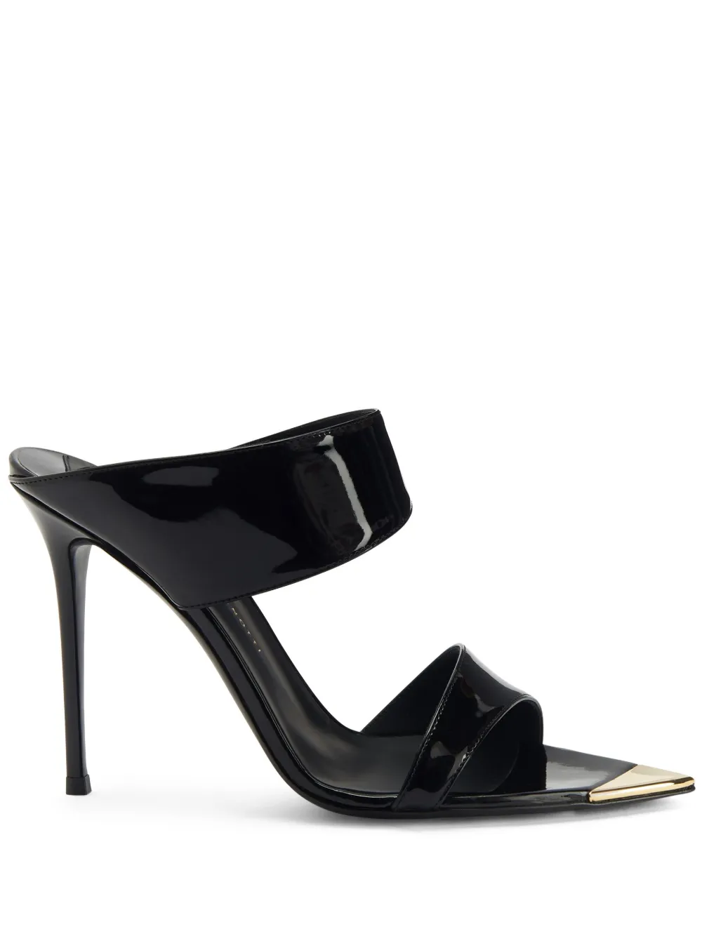 Лакированные мюли Intriigo Allure 90 Giuseppe Zanotti, черный