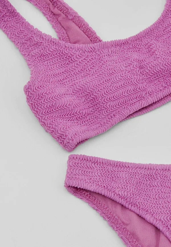 Бикини-сет Crinkle waves Calzedonia, фиолетовый — фото 3