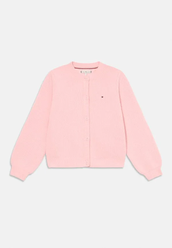 Кардиган с круглым вырезом и вышивкой флага из синели Tommy Hilfiger, Dark Night Navy
