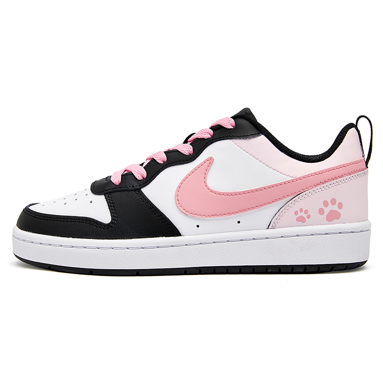 

Кроссовки Nike Court Borough Skateboarding Shoes Women's Low-top Black, черный/розовый