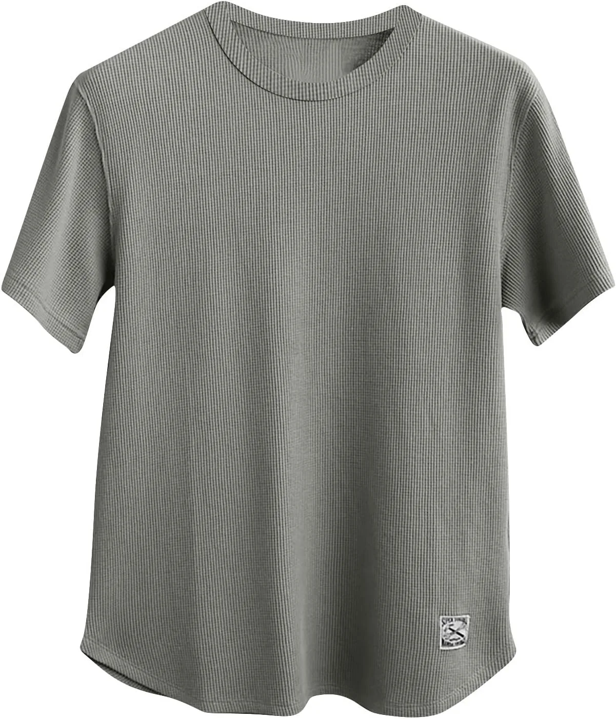 Футболка мужская Knitted Short Sleeve Crewneck, Casual, Oversized — фото 2