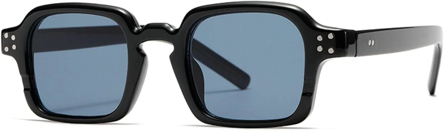 

Ретро-модные квадратные солнцезащитные очки для женщин и мужчин, классический винтажный стиль, защита от ультрафиолета UV400 для активного отдыха mincl, Black