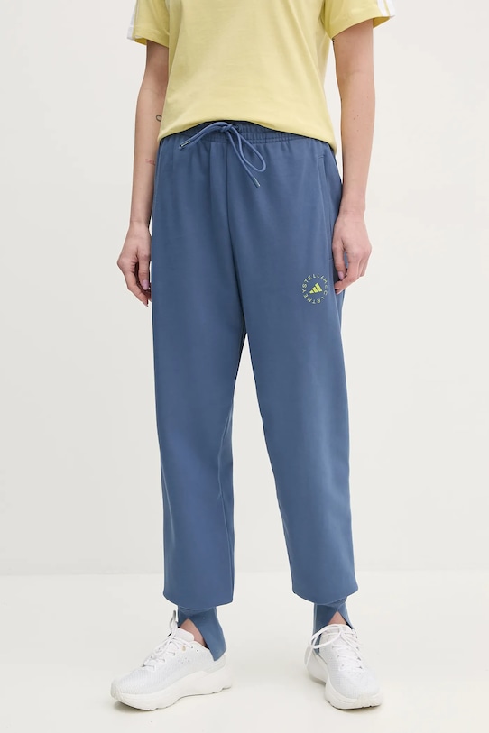 

Хлопковые спортивные брюки Adidas By Stella Mccartney, синий