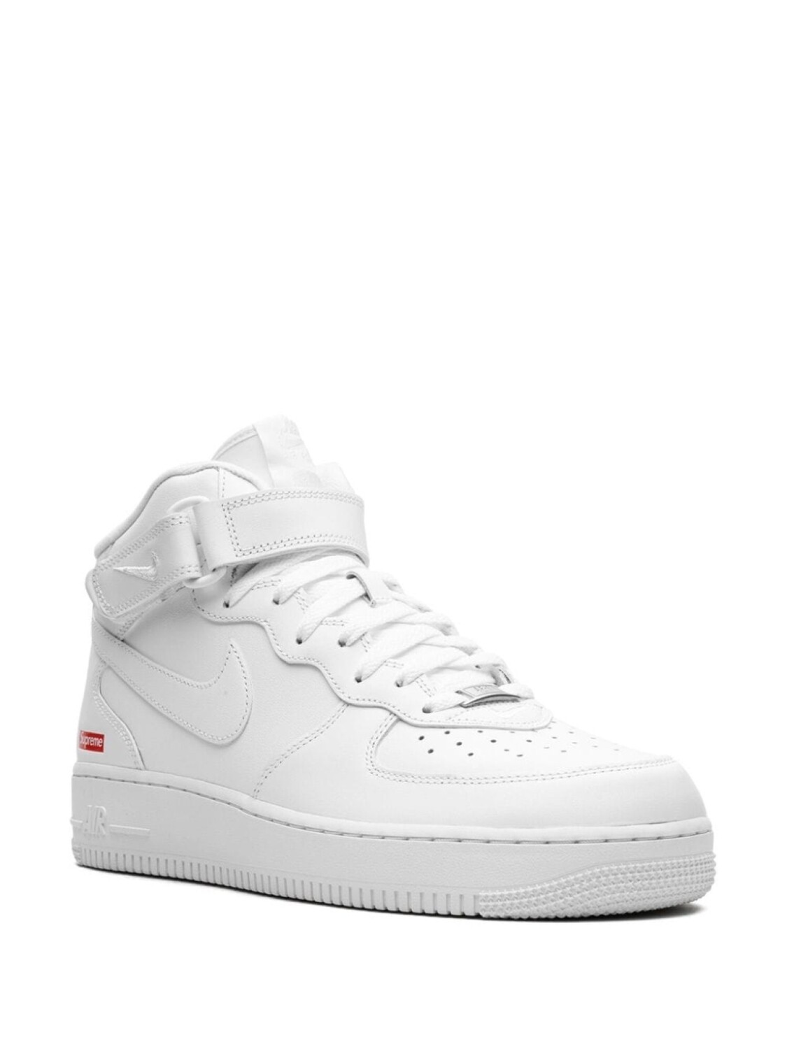 Nike кроссовки x Supreme Air Force 1 Mid "Mini Box Logo White", белый — фото 2