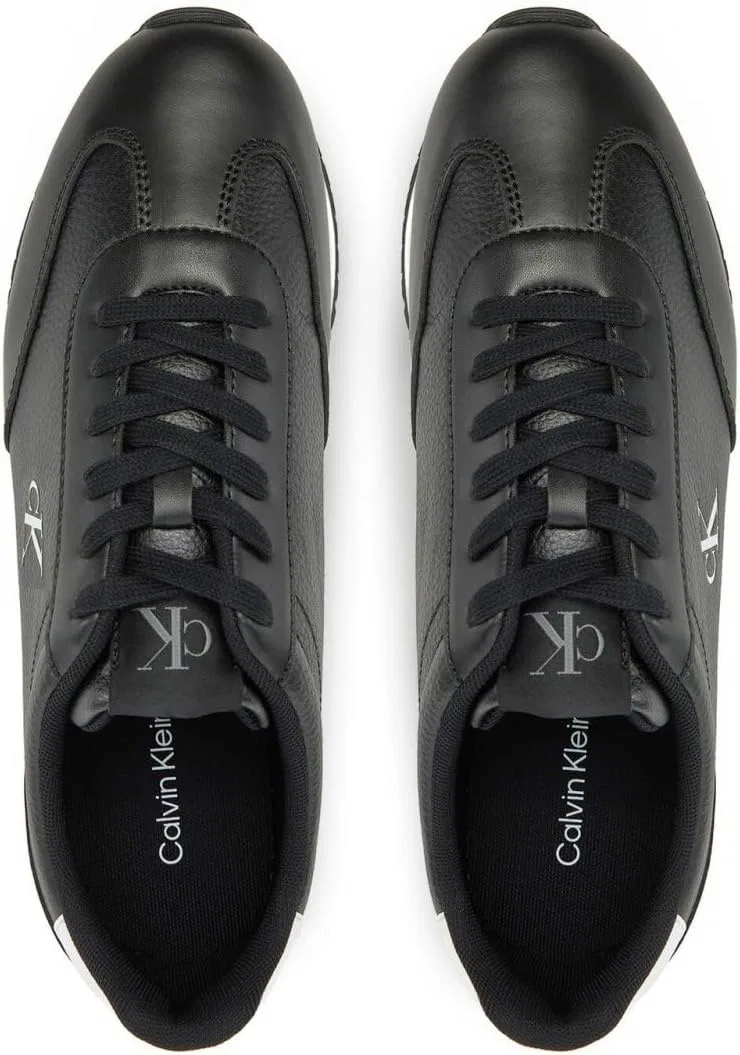 Мужские кроссовки Calvin Klein Runner на шнуровке TC Ym0ym01187 Low Top, Black Bright White — фото 3