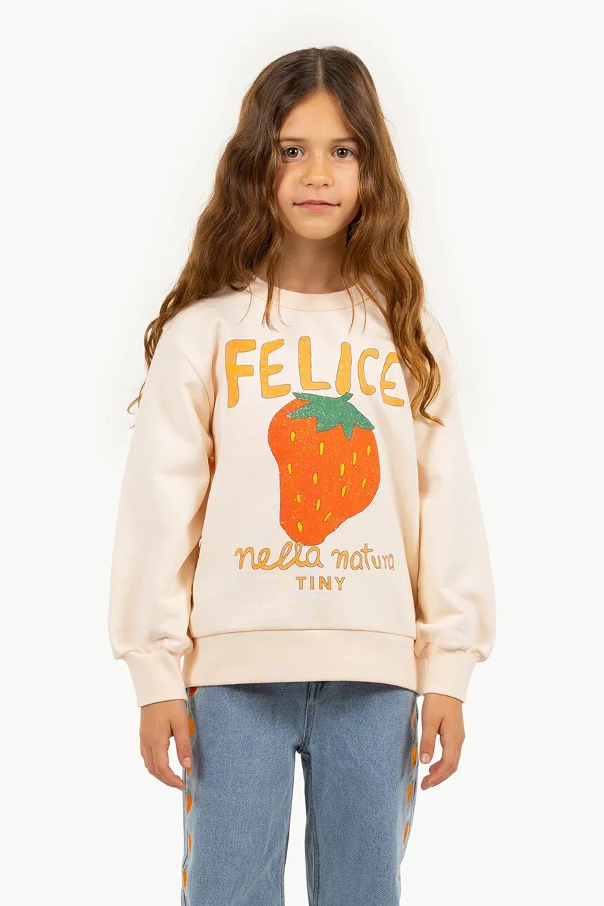 

Детская толстовка из хлопкаNELLA NATURA GRAPHIC SWEATSHIRT Tinycottons, бежевый