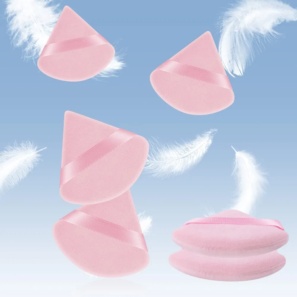 Набор из 6 треугольных спонжей для макияжа AUAUY Auauy, 6 Pink — фото 4