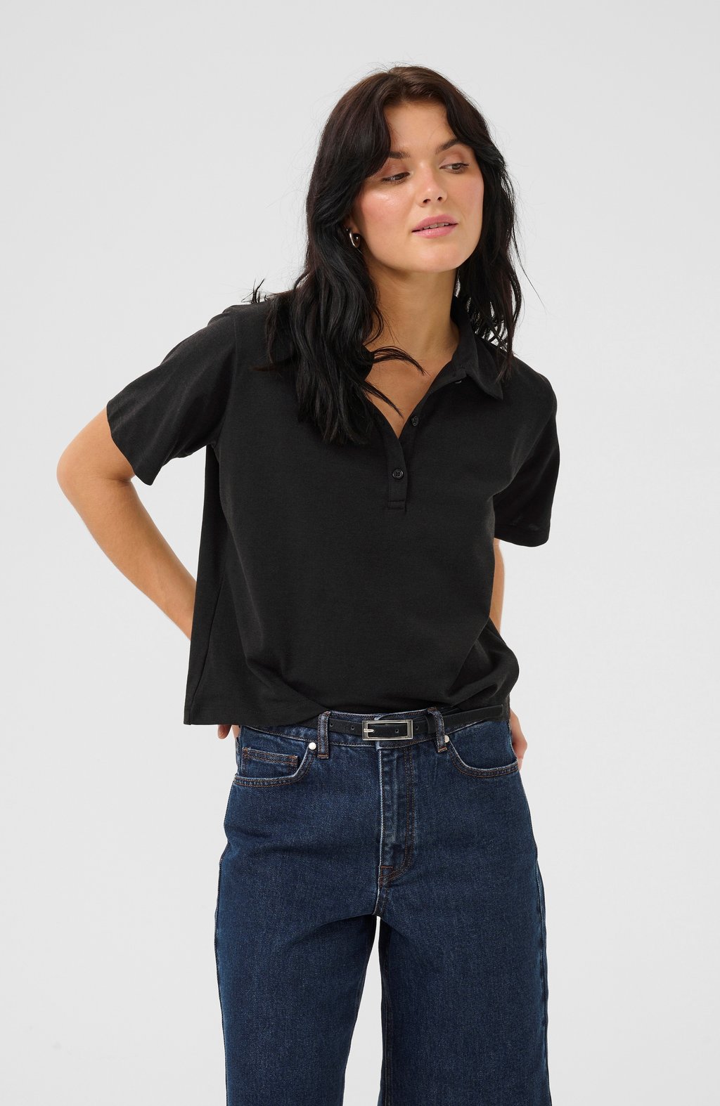 

Рубашка поло ABBYMW POLO TEE My Essential Wardrobe, черный