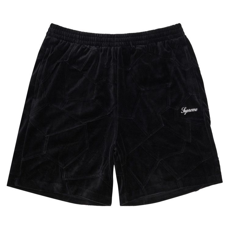 

Шорты Supreme Patchwork Velour Short, Black