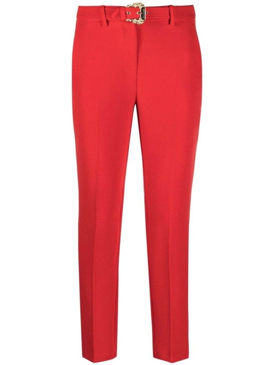 

Versace Jeans Couture укороченные брюки с поясом, красный