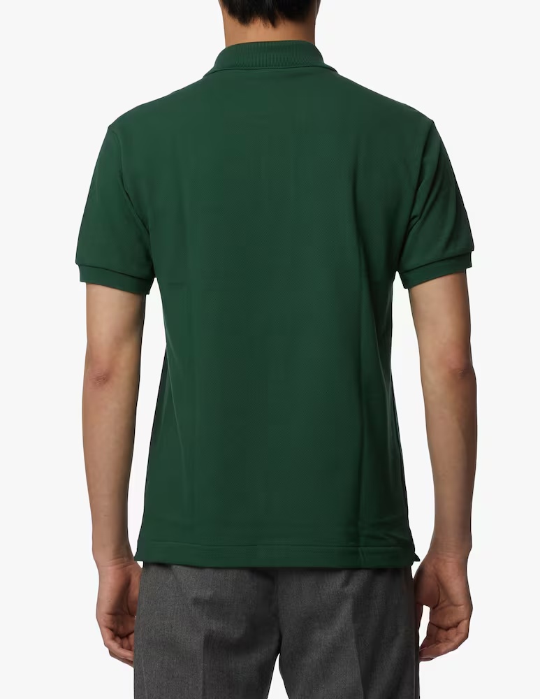 Поло с короткими рукавами классического кроя Lacoste, зеленый — фото 2
