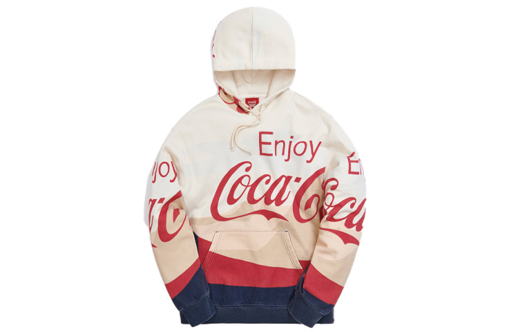 

Толстовка X Coca Cola Mountains от KITH, бежево-желтая