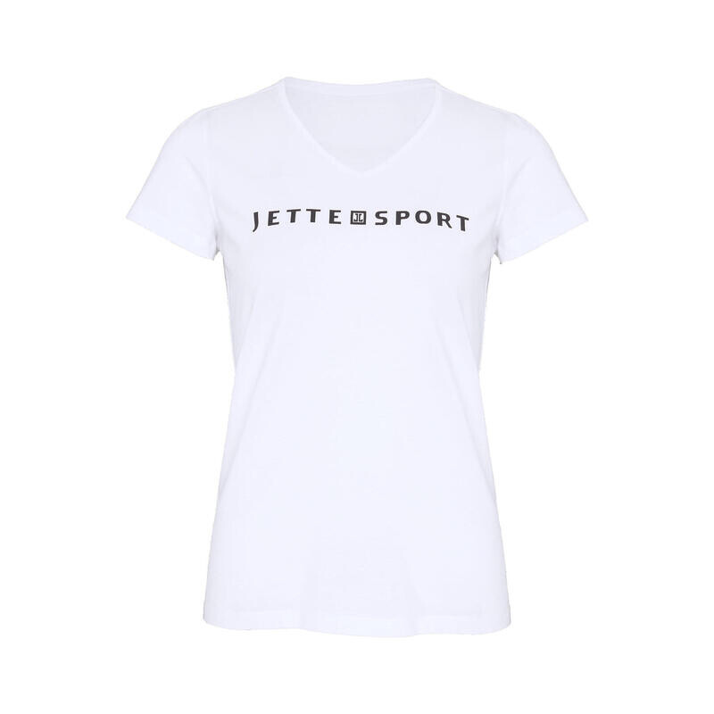 

Футболка с надписью-логотипом JETTE SPORT, цвет weiss