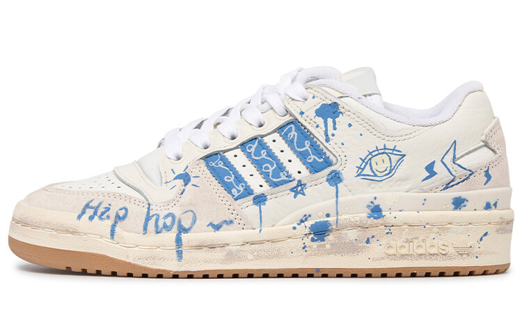 

Кроссовки Adidas Originals FORUM Skateboard Shoes Men Low-Top Beige Blue