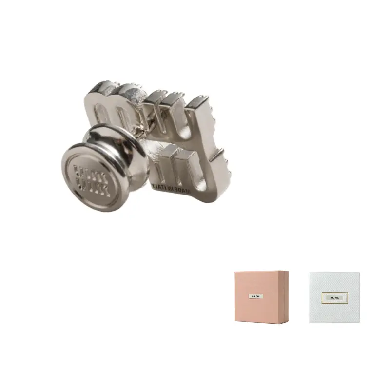 

MIU MIU Брошь из искусственного кристалла для женщин, серебристая