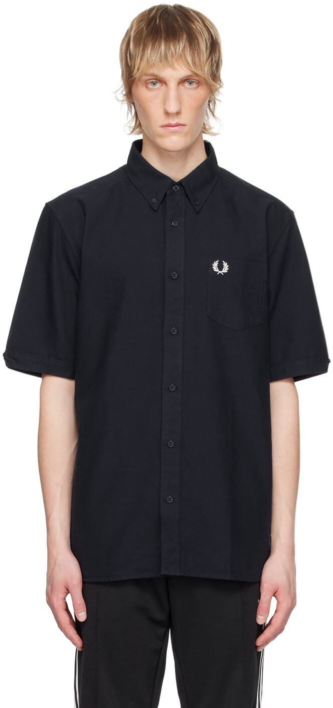 

Вышитая рубашка Fred Perry, темно-синий