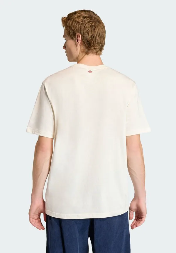 Свободная спортивная футболка джуда беллингхема Adidas Originals, Off White — фото 2