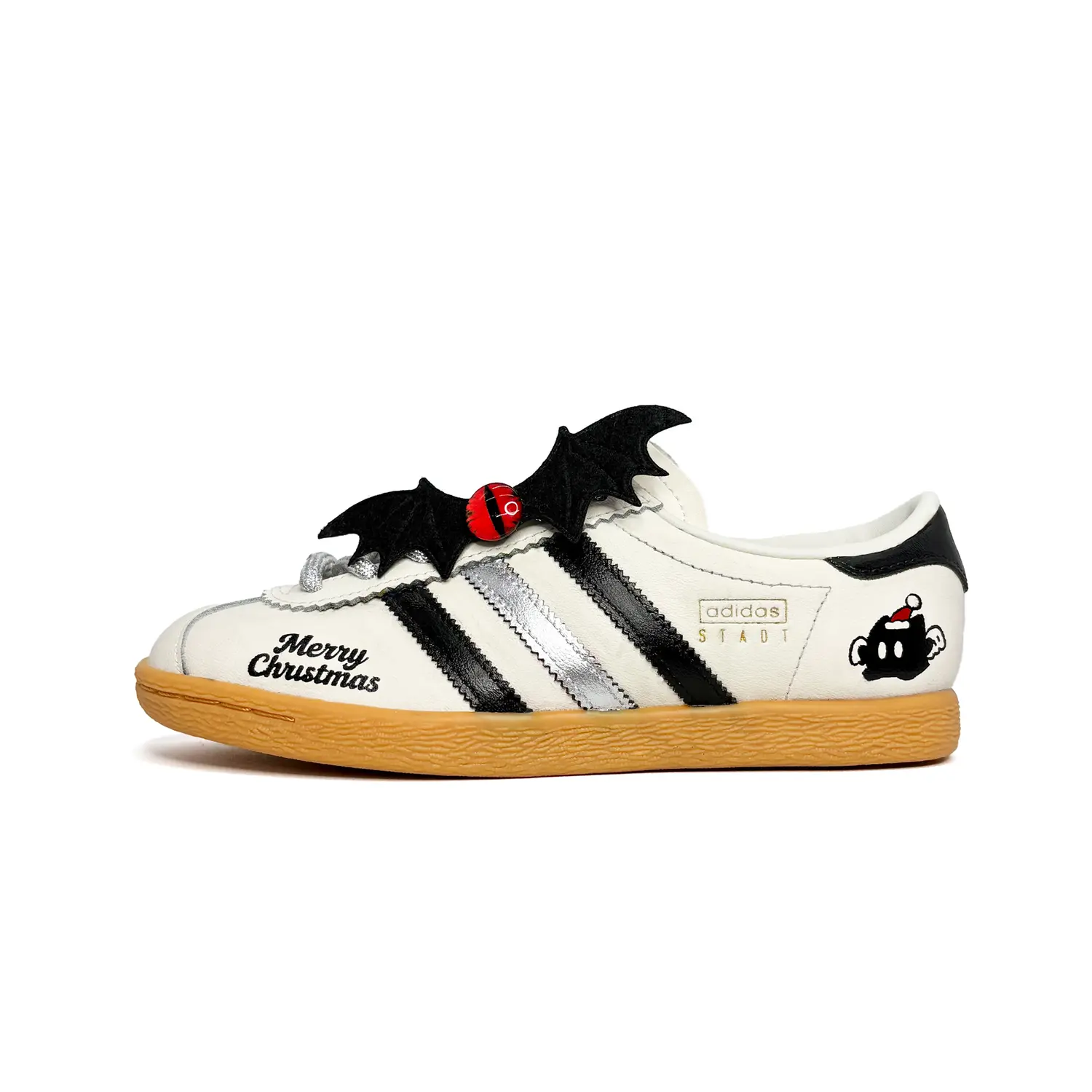 

Adidas Originals Stadt Demon, But Holy Egg - износостойкие низкие немецкие армейские кроссовки унисекс, серебристо-черный
