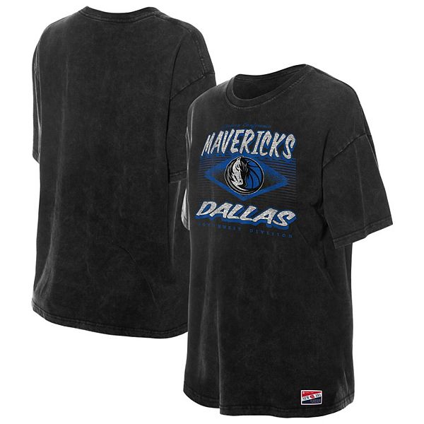 

Женская черная футболка Dallas Mavericks в стиле ретро с эффектом минеральной стирки New Era, Черный, Женская черная футболка Dallas Mavericks в стиле ретро с эффектом минеральной стирки New Era