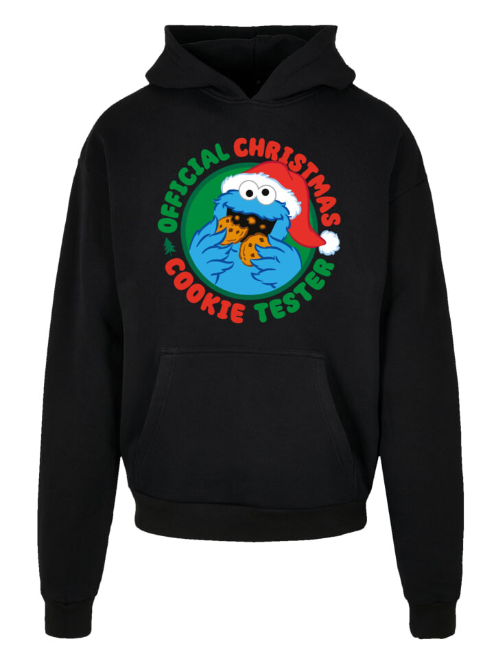 

Пуловер F4NT4STIC Heavy Hoodie Sesamstrasse Weihnachten Keks Tester, черный
