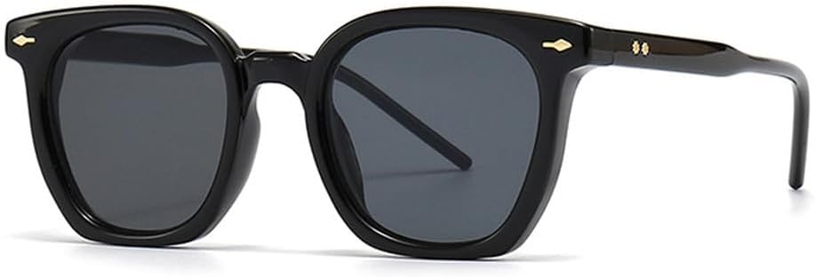 

Винтажные квадратные женские солнцезащитные очки в стиле панк с заклепками, защита от УФ-излучения UV400, модные градиентные очки, мужские темно-зеленые солнцезащитные очки WNCKSQ, Black Gray