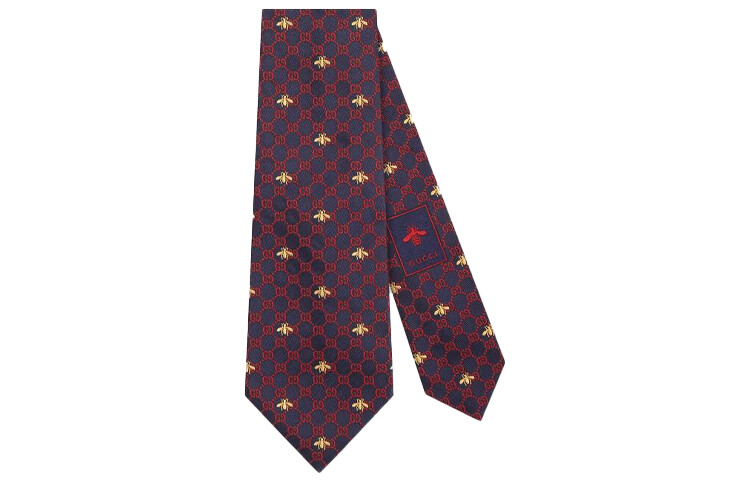 

Галстук мужской Gucci, темно-синий / красный