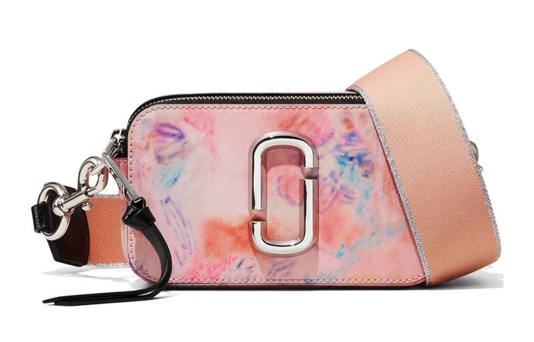 

MARC JACOBS Кожаная фотосумка через плечо женская розовая