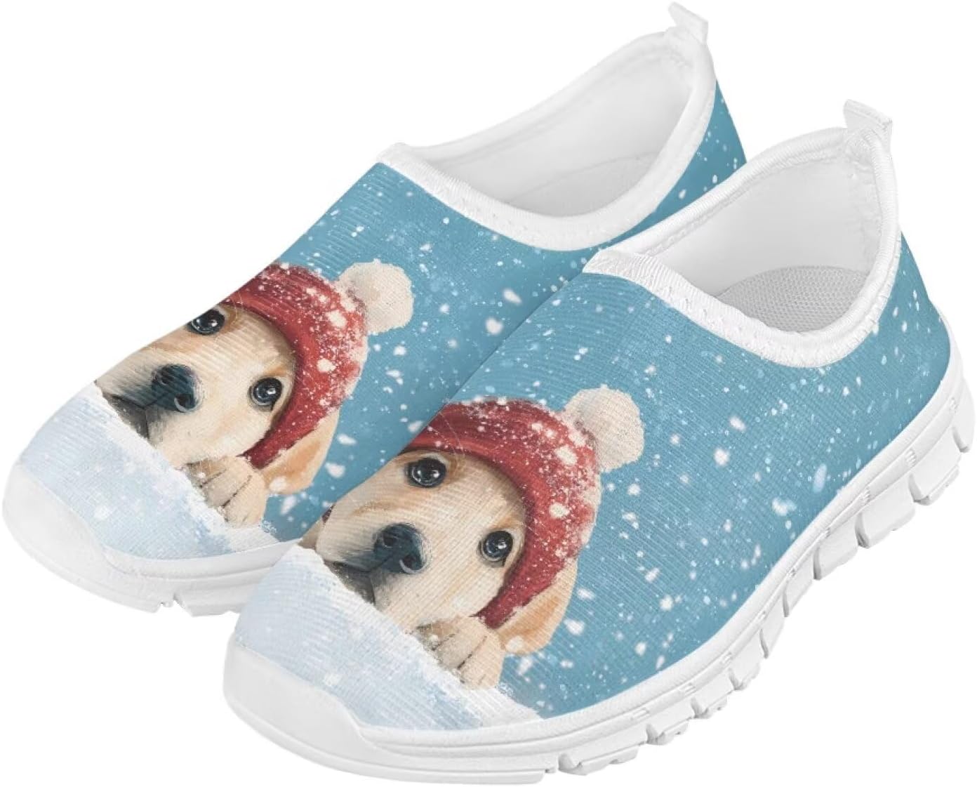 

Кроссовки с легким надеванием Doojoayie для мальчиков, дышащие, для активных детей, летние спортивные кроссовки, Christmas Dog