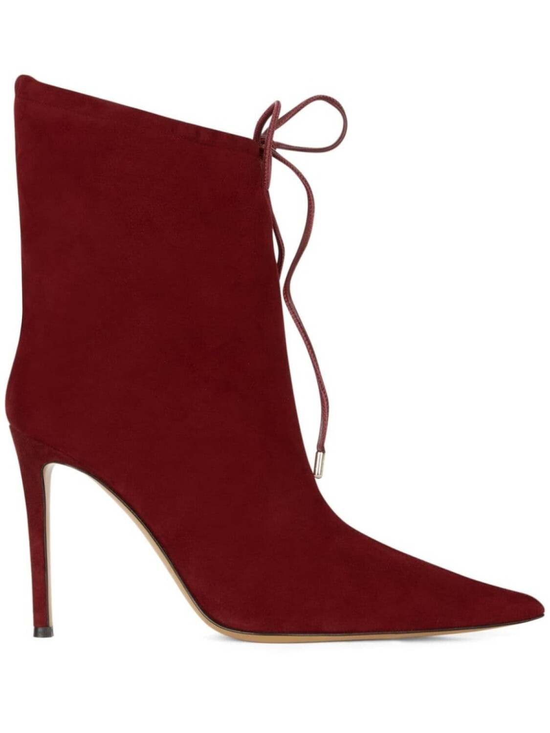 Alexandre Vauthier ботильоны с заостренным носком, красный