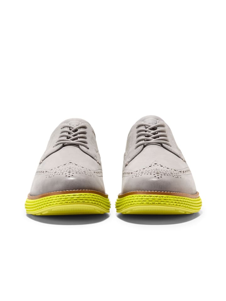 Cole Haan Туфли на шнуровке ORIGINALGRAND 2.0 WINGTIP из нубука цвета DRIZZLE CH NATURAL WARM OLIVE — фото 4