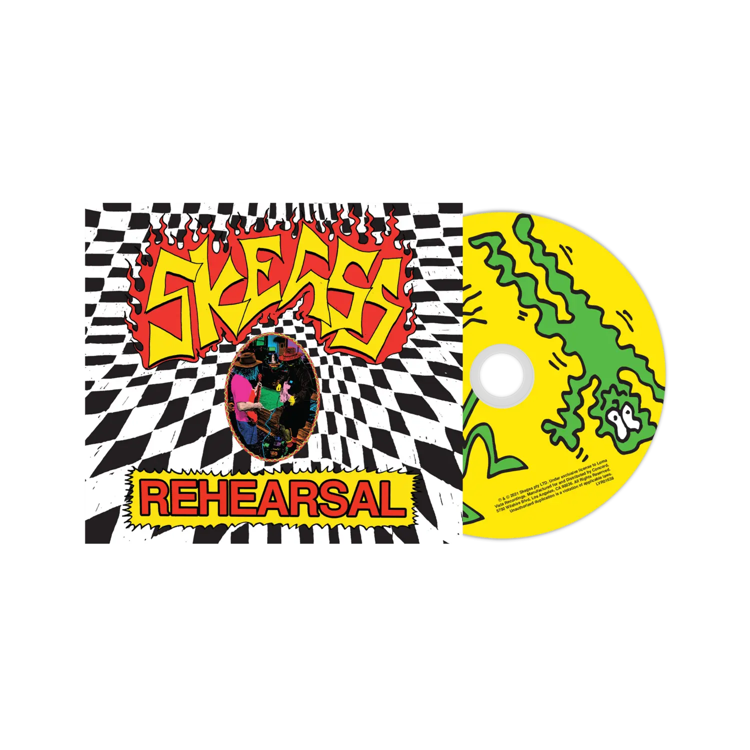 

CD диск Rehearsal cd Skegss, Желтый, CD диск Rehearsal cd Skegss