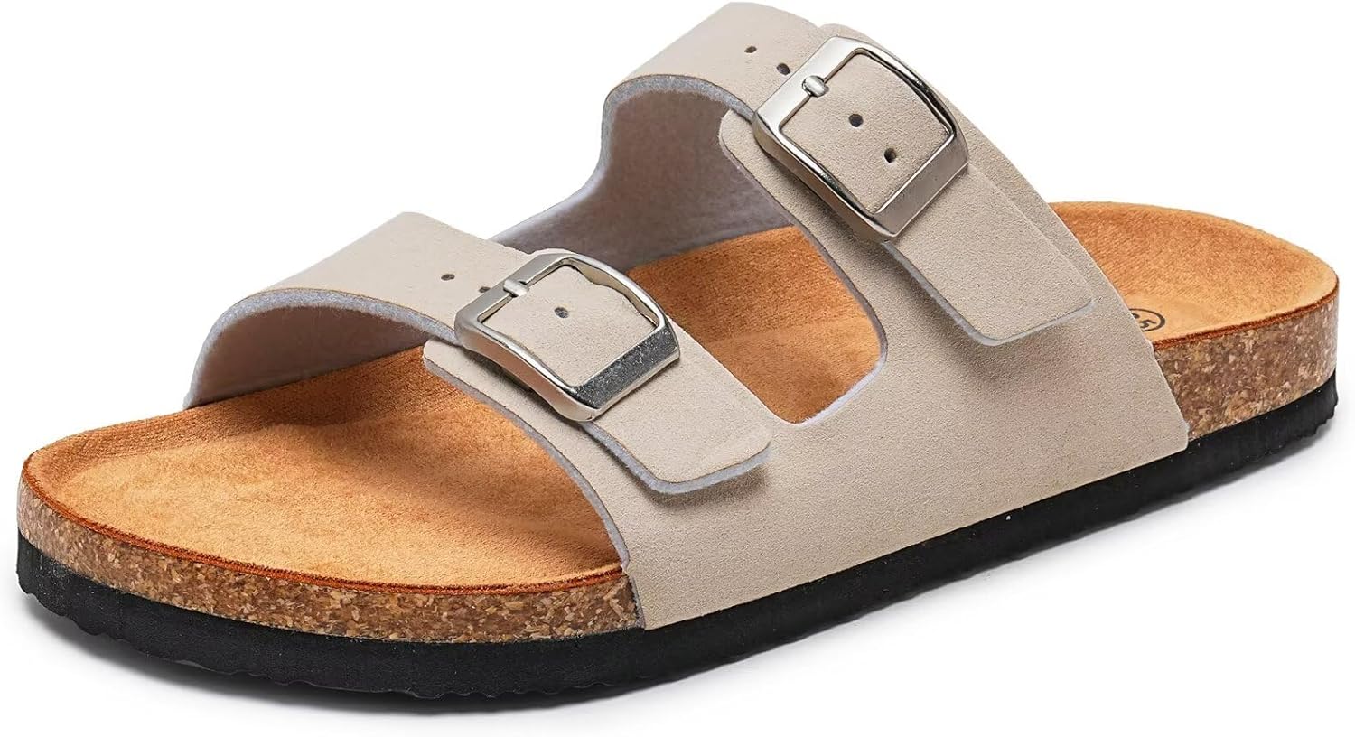 

Детские сандалии Torotto для мальчиков и девочек, шлепанцы на лето, противоскользящие, с пробковой подошвой и блестками, с регулируемыми ремешками для дома и улицы, бежевый