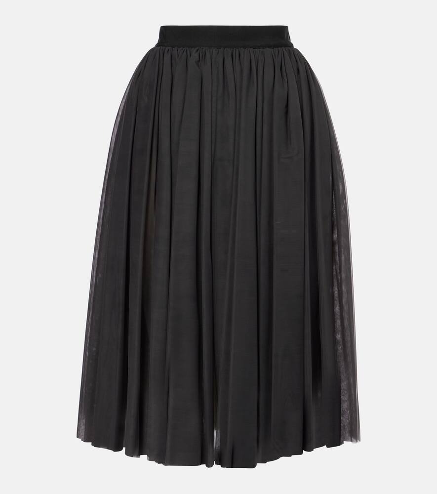 

Собранная юбка миди из тюля Dolce&Gabbana, Grigio Scurissimo 5