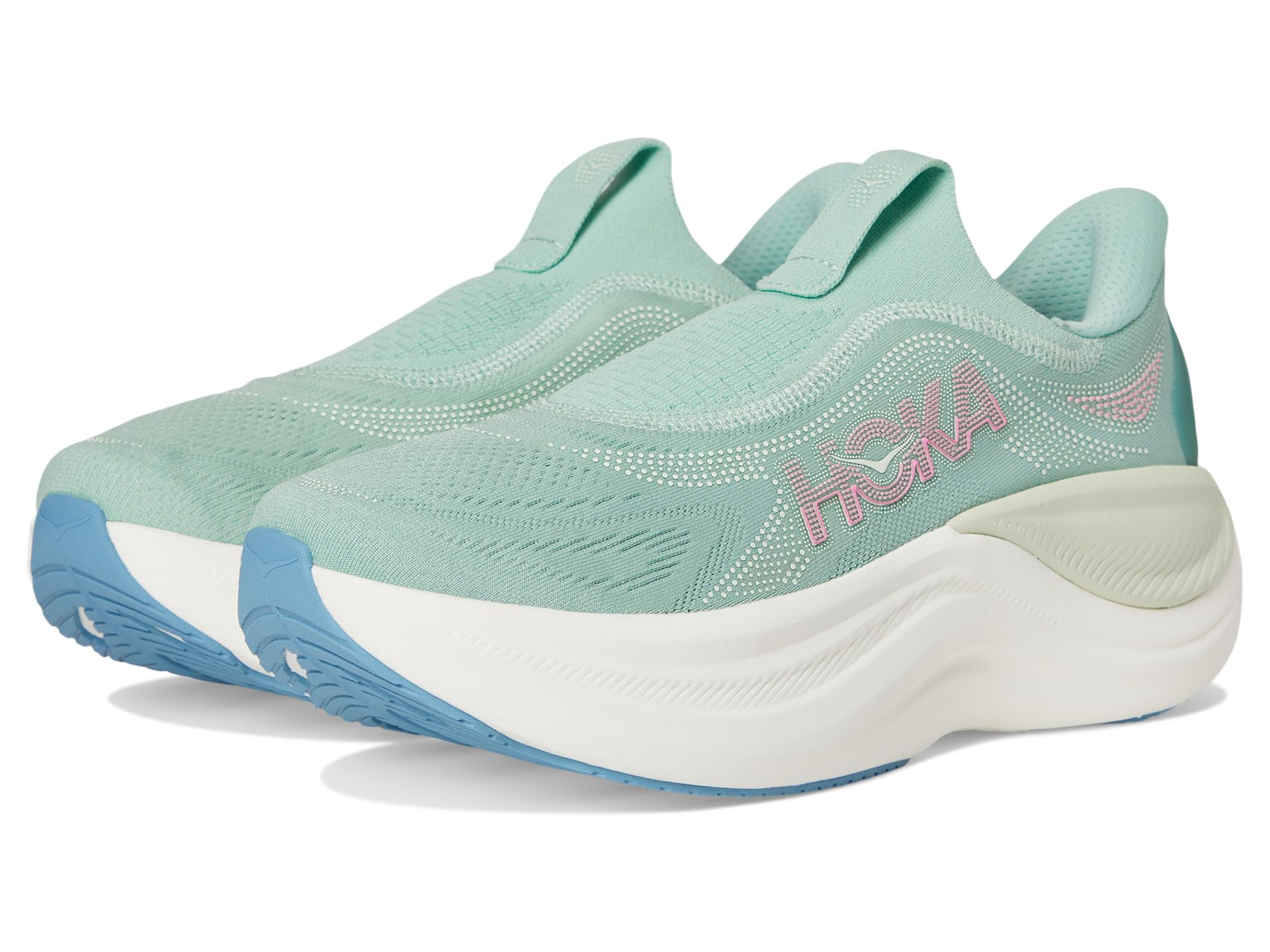 Кроссовки Hoka Skyward Laceless, цвет Jadeite/Sea Glass