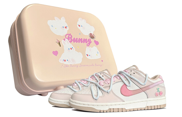 

Кроссовки Nike Dunk Skateboard Shoes Women's Low-Top Pink White