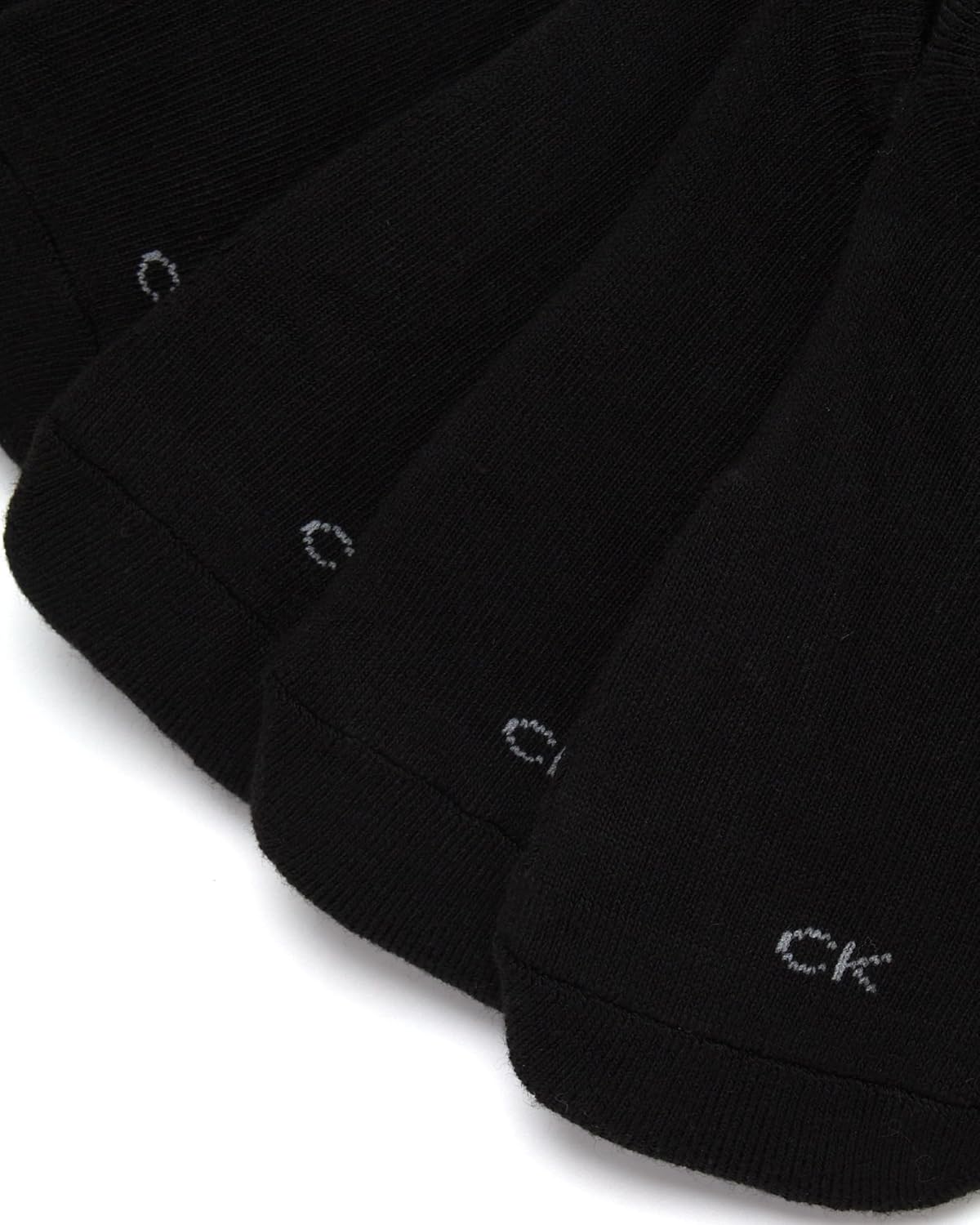 Женские носки Calvin Klein, невидимые, с нескользящей пяткой, легкие, из хлопковой смеси, с низким вырезом, 6 пар в упаковке, All Black — фото 4