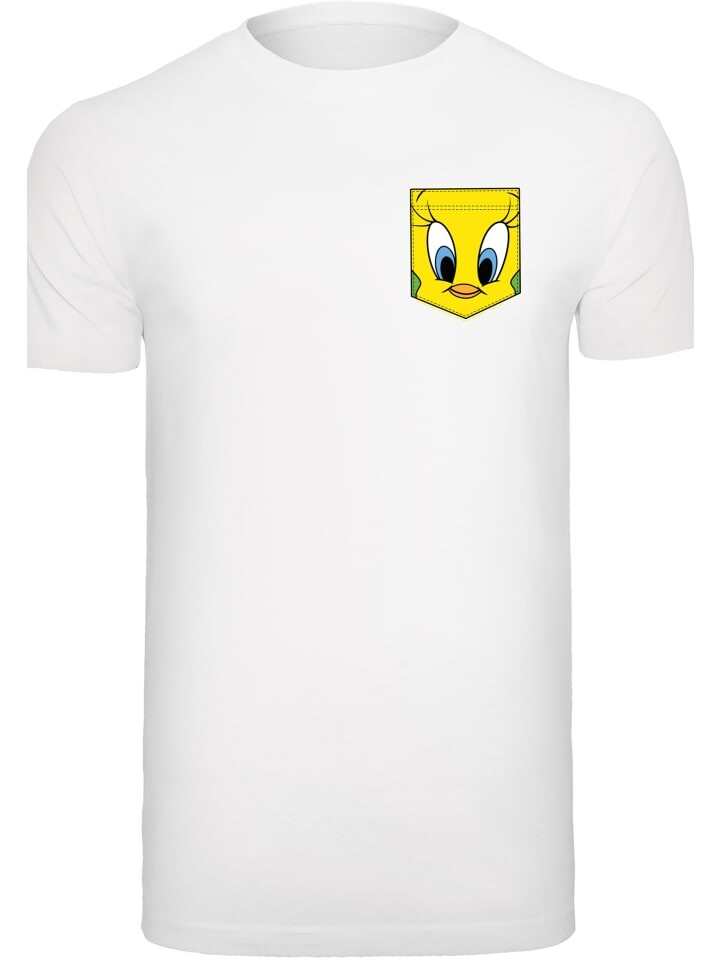 

Футболка F4NT4STIC Looney Tunes Tweety Pie Faux Pocket, белый