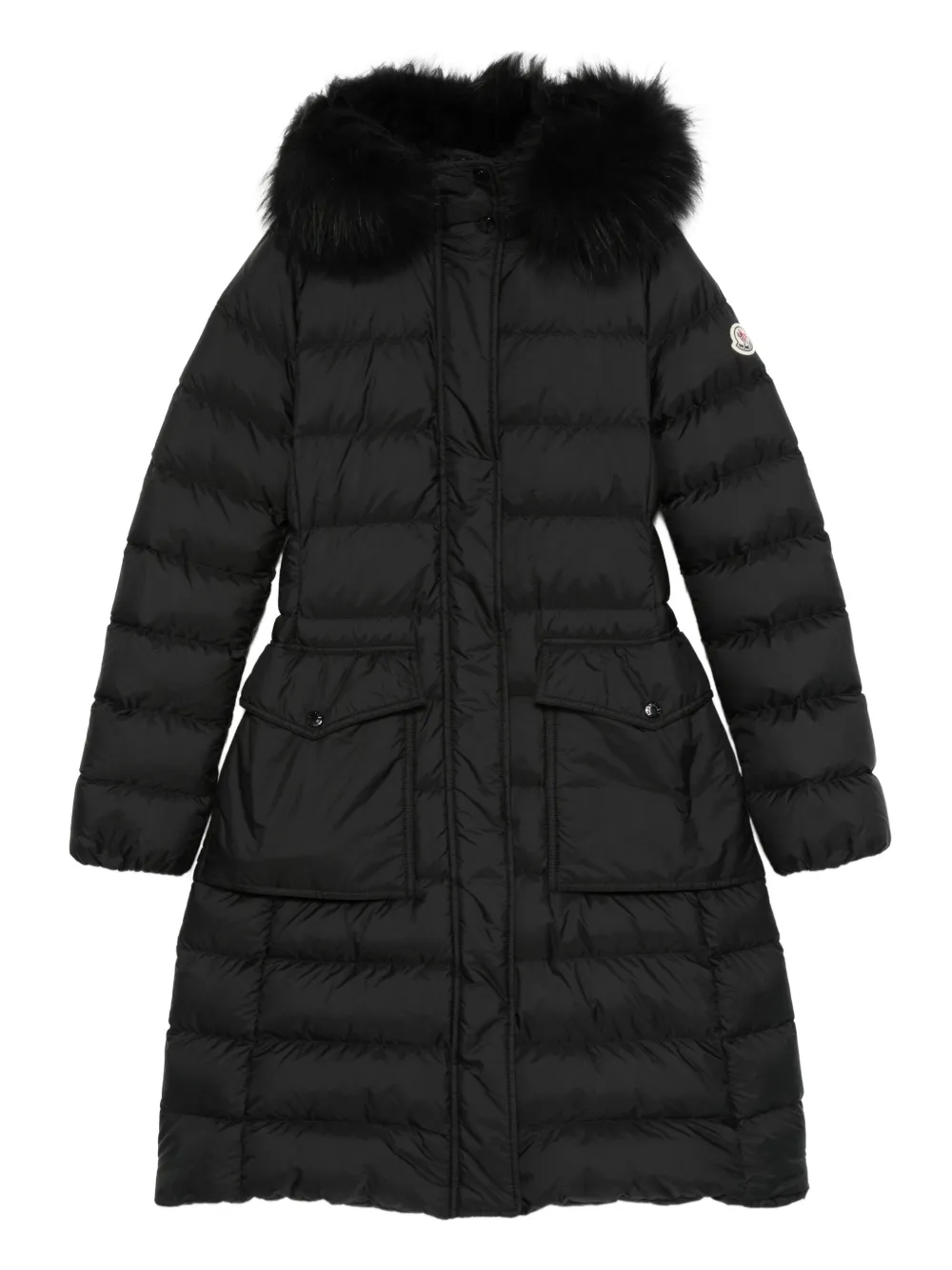 

Стеганое пальто Khloesse с отделкой MONCLER, черный