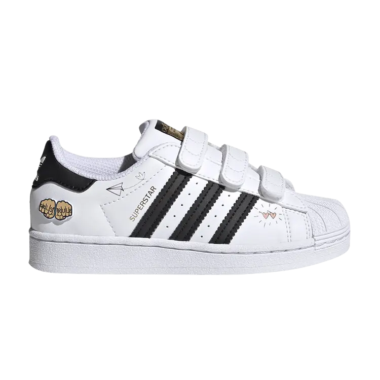 

Кроссовки Adidas Superstar J, Girls Rule - White