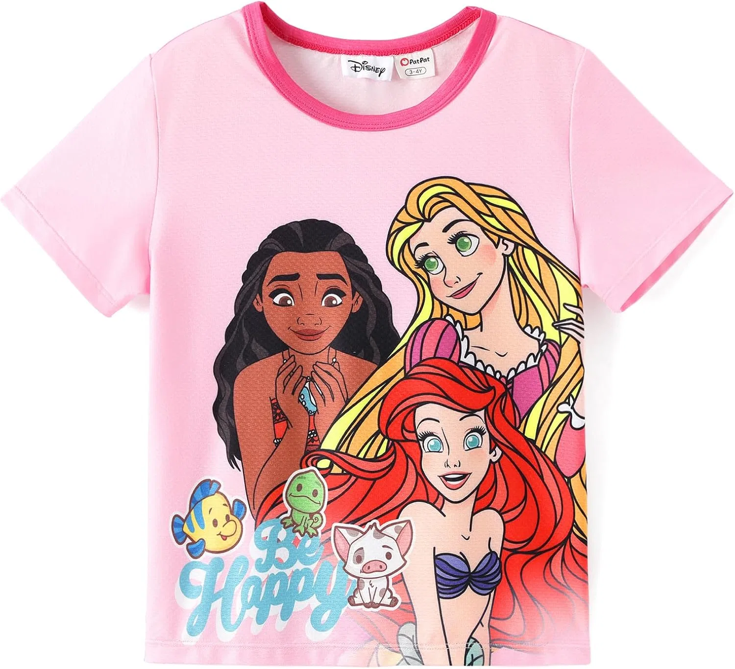 Футболка с графическим принтом Disney Princess Frozen Marvel Stitch Minnie Mickey Star Wars для девочек и мальчиков, быстросохнущая, с защитой от УФ-излучения, размер 2-9 лет