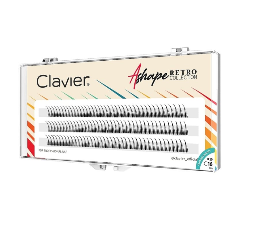 

Ресницы Clavier Ashape C 0.1,16 мм