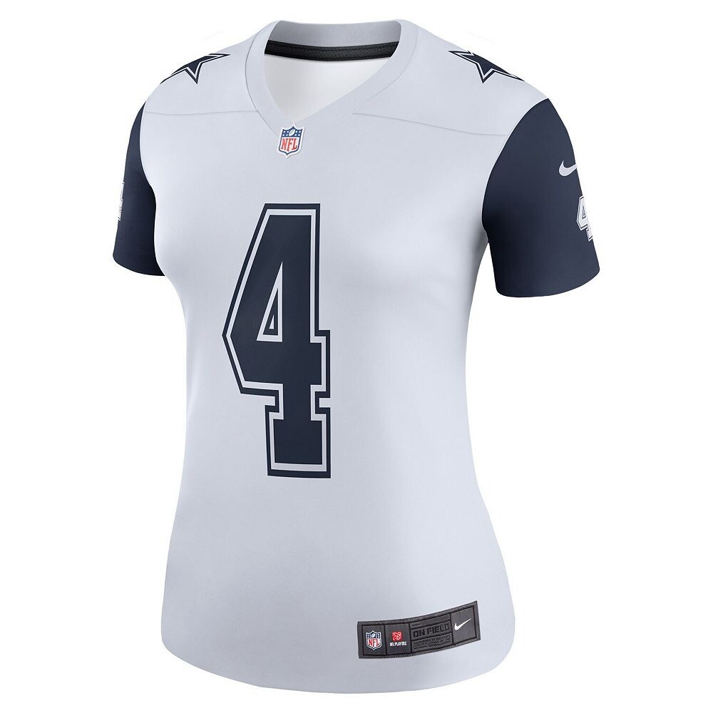 Женское джерси Nike Dak Prescott White Dallas Cowboys Color Rush Legend Player, цвет Cow White — фото 2